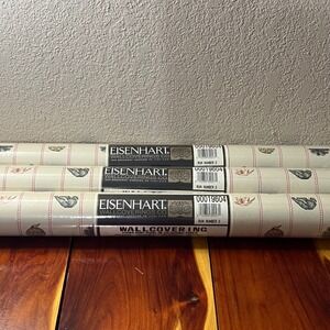 VTG Eisenhart Wallpaper Cabbage Ware Teapot Majolica French Country NOS 3 Rolls